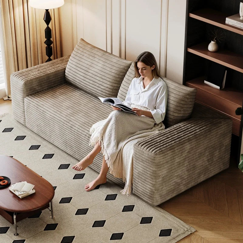 Corin Corduroy Deep-Seat Sofa
