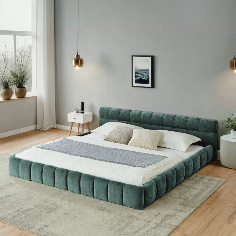 Block-Tufted Chenille Bed