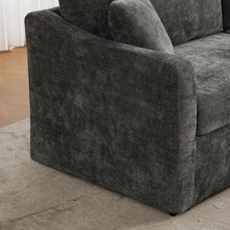 Brielle Chenille Tufted Sofa