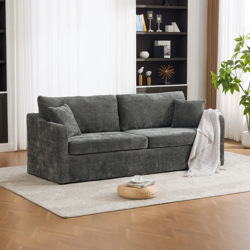 Brielle Chenille Tufted Sofa