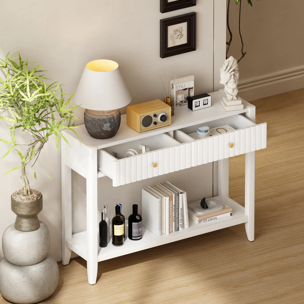 Linelle Fluted Console Table
