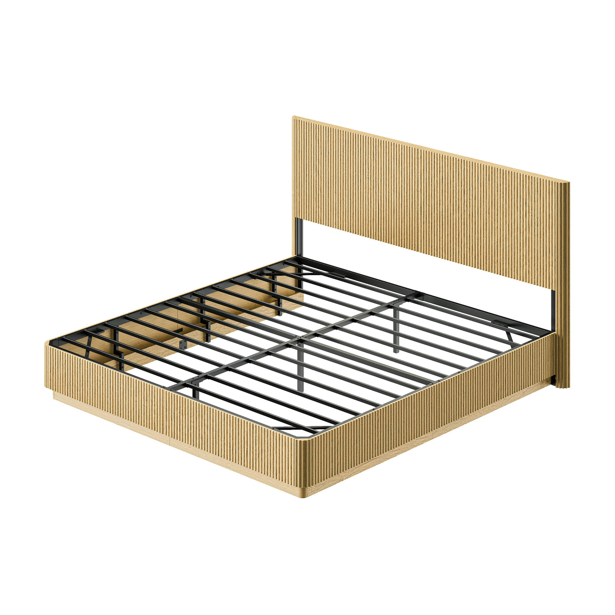 Fluted Platform Bed