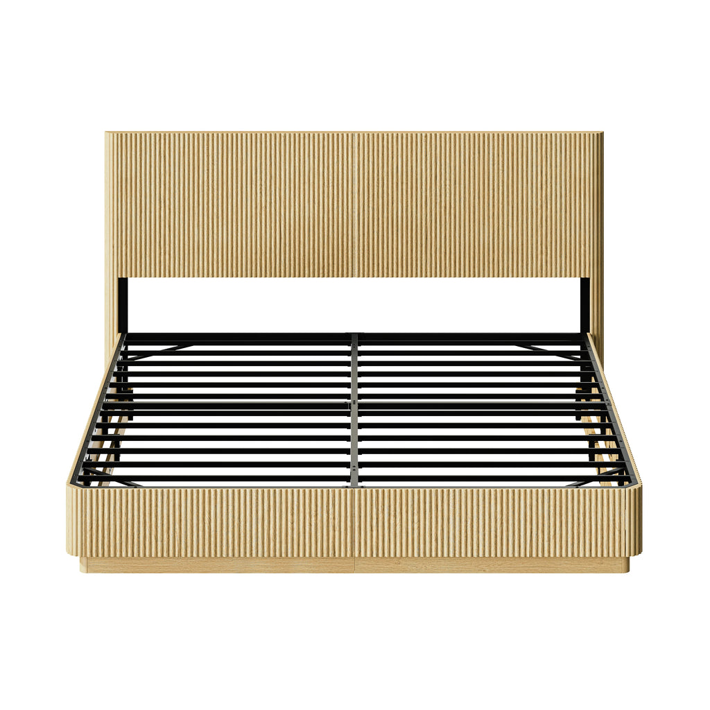 Fluted Platform Bed