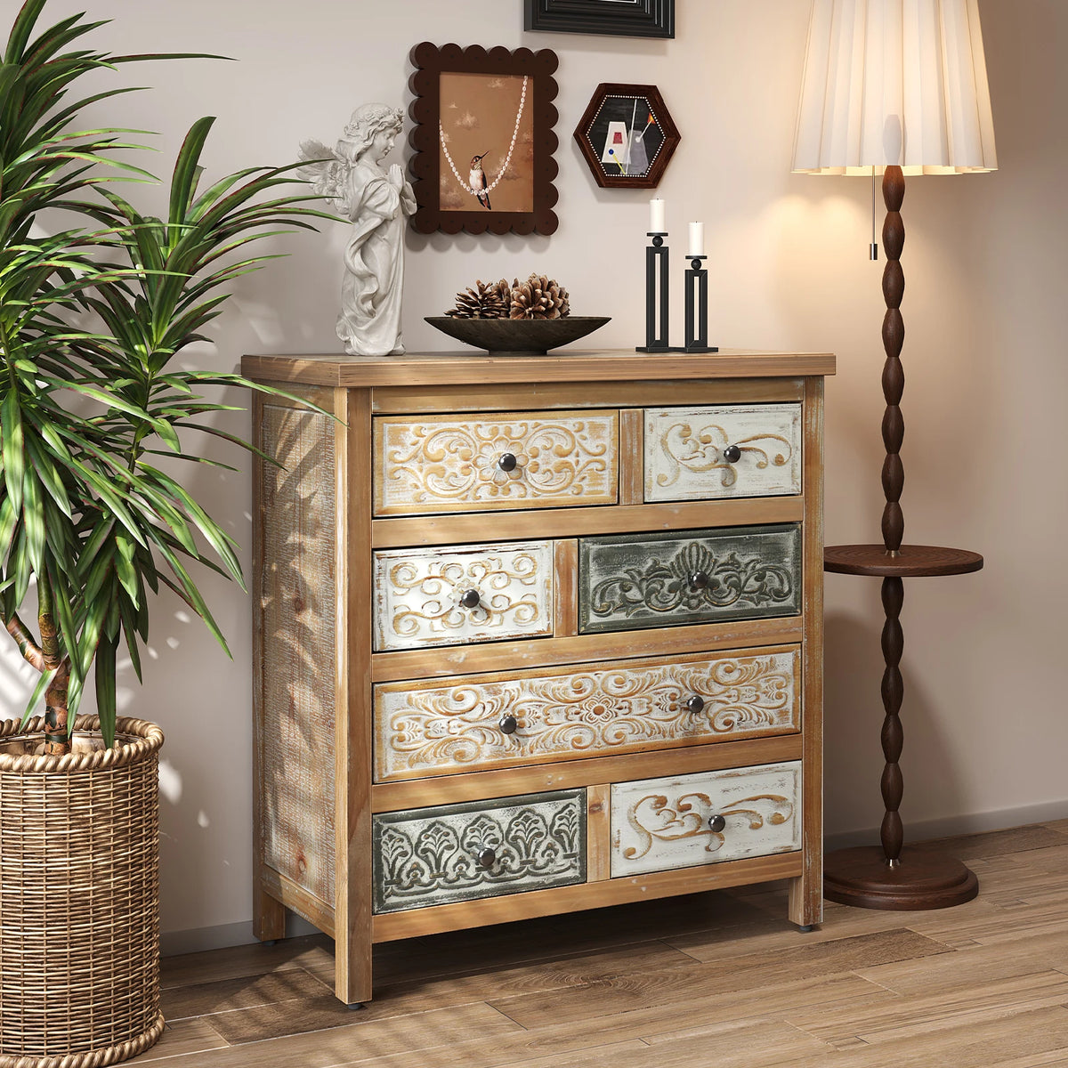 Carved Accent Chest