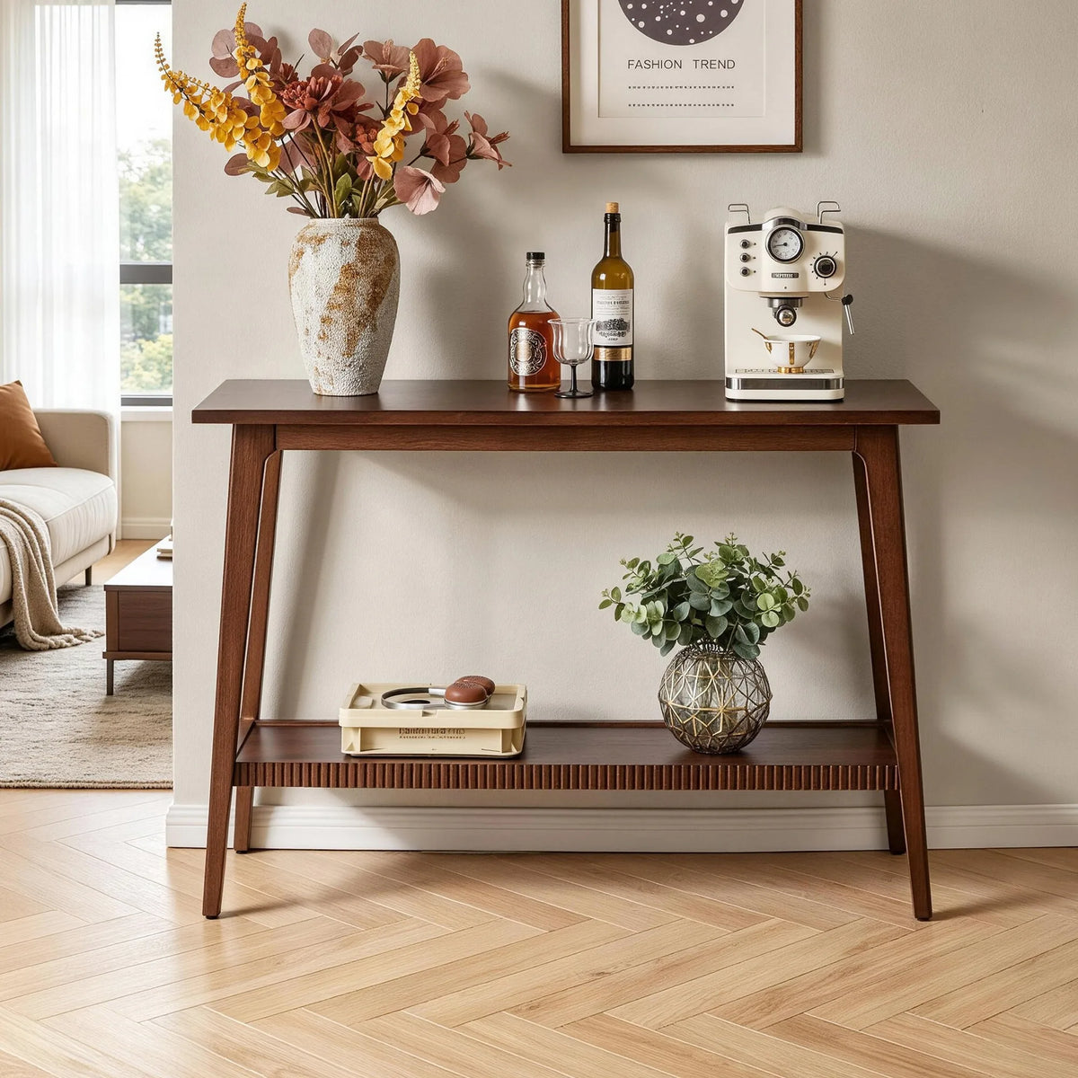 Haven Rubberwood Console Table