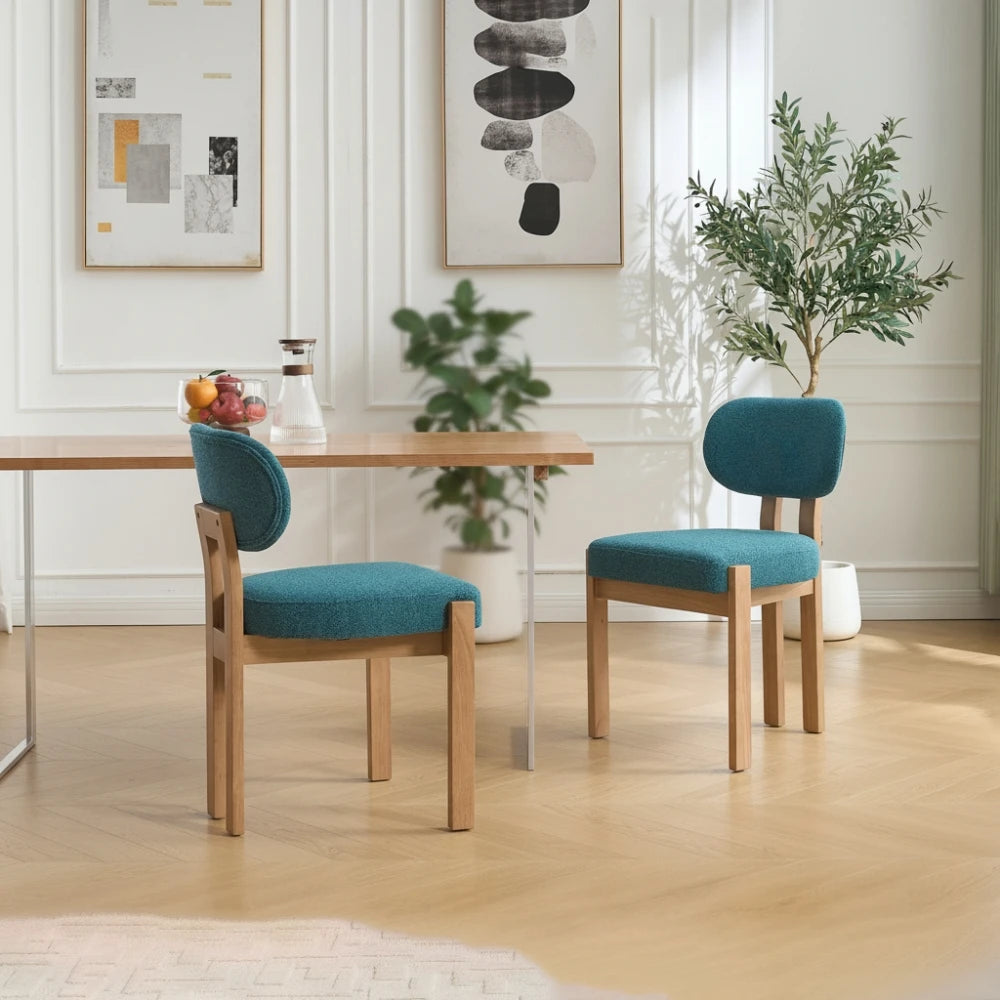 Odette Wood Dining Chairs – Set of 2
