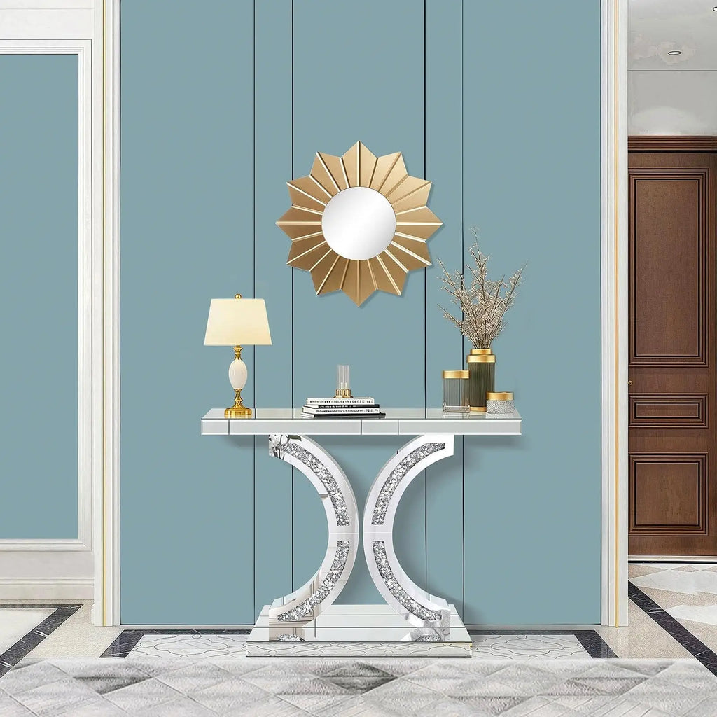 Eclaire Mirrored Console Table