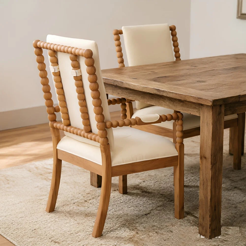 Elodie Solid Wood Dining Chairs – Set of 2