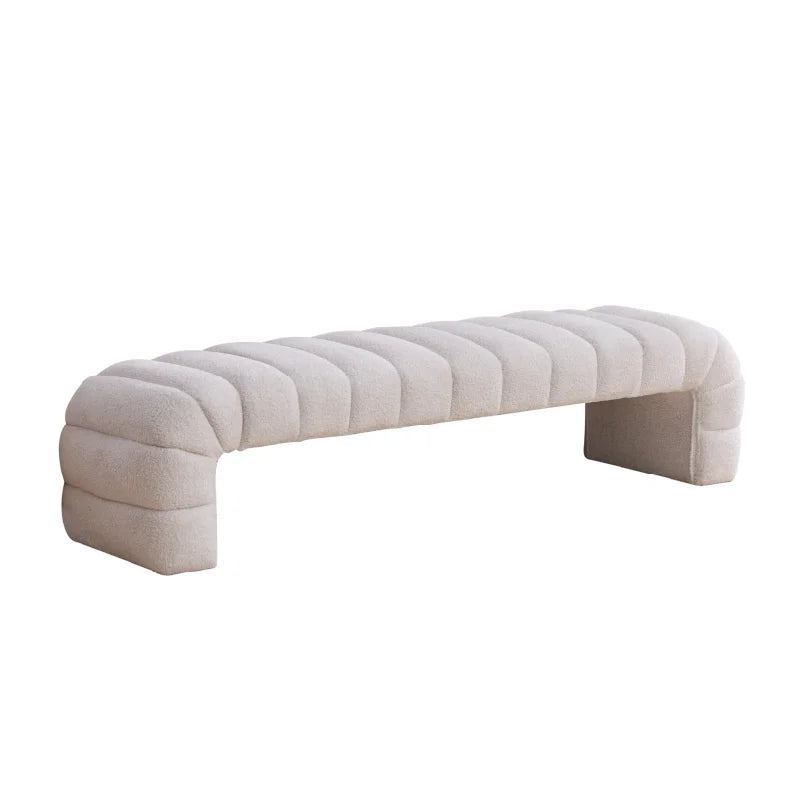 Elvarenae Aveline Channel-Tufted Bench