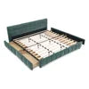 Channel-Tufted Storage Bed