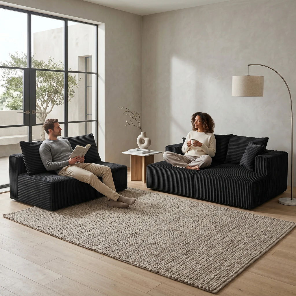 Vesper Corduroy U-Shaped Sectional