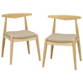 Bastien Rubberwood Dining Chairs – Set of 2