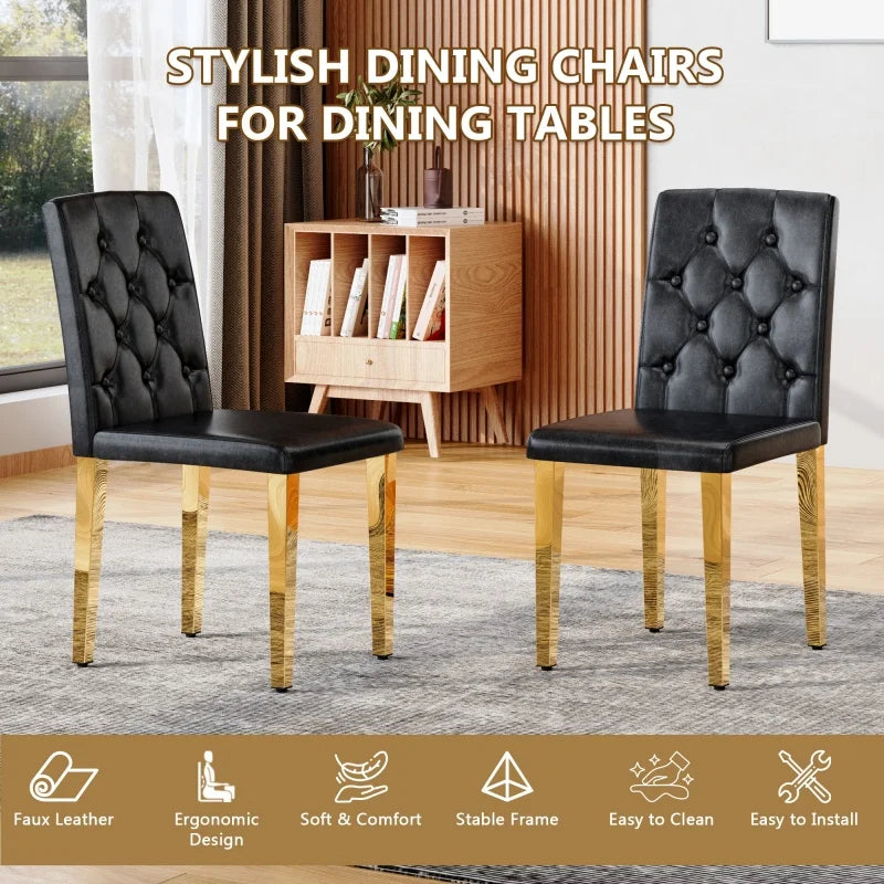 Liora Upholstered Dining Chairs – Set of 4