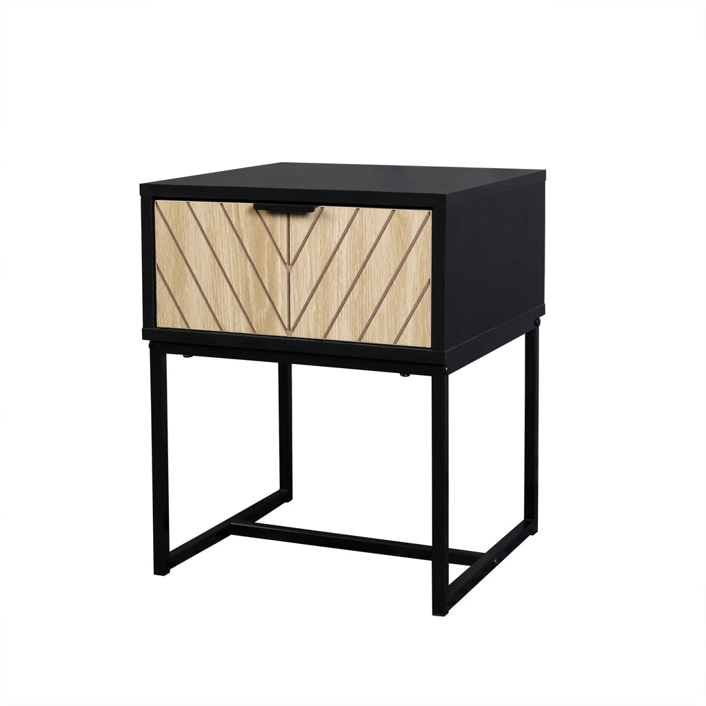 Modern Entryway Console Table with Storage Drawer, Compact Side Accent Table, Black Finish...