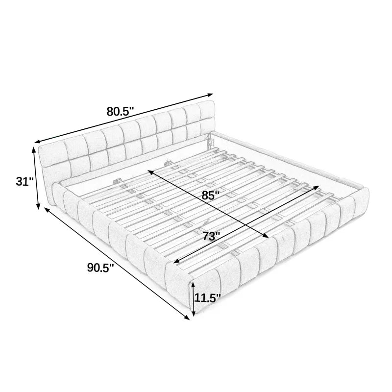 Block-Tufted Chenille Bed