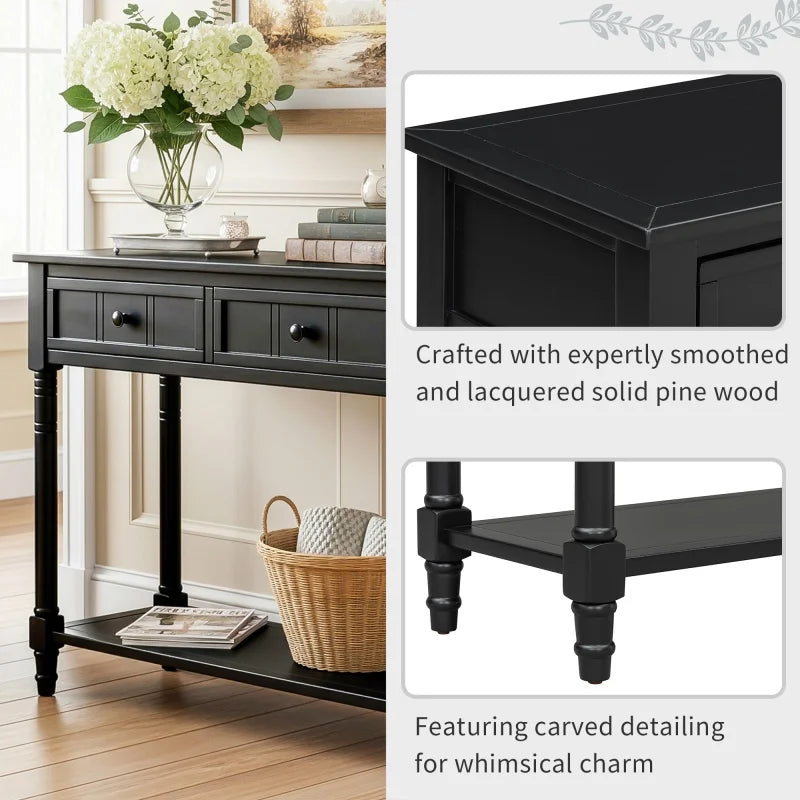 Noelle Carved Console Table