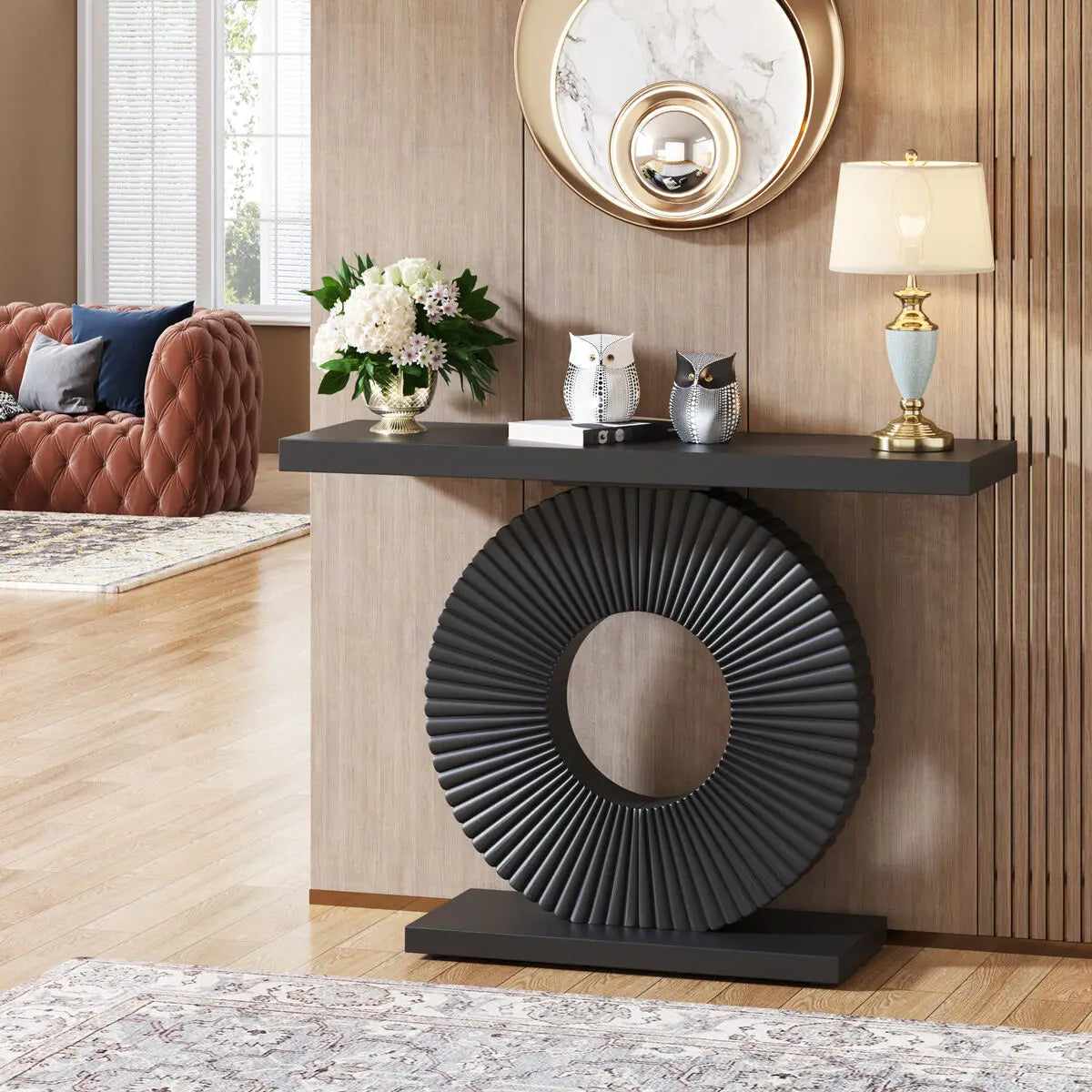 Ronde Geometric Console Table