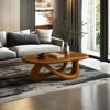 Solid wood coffee table with unique design customized size with low MOQ home furniture decor table- Vietnam Supplier
