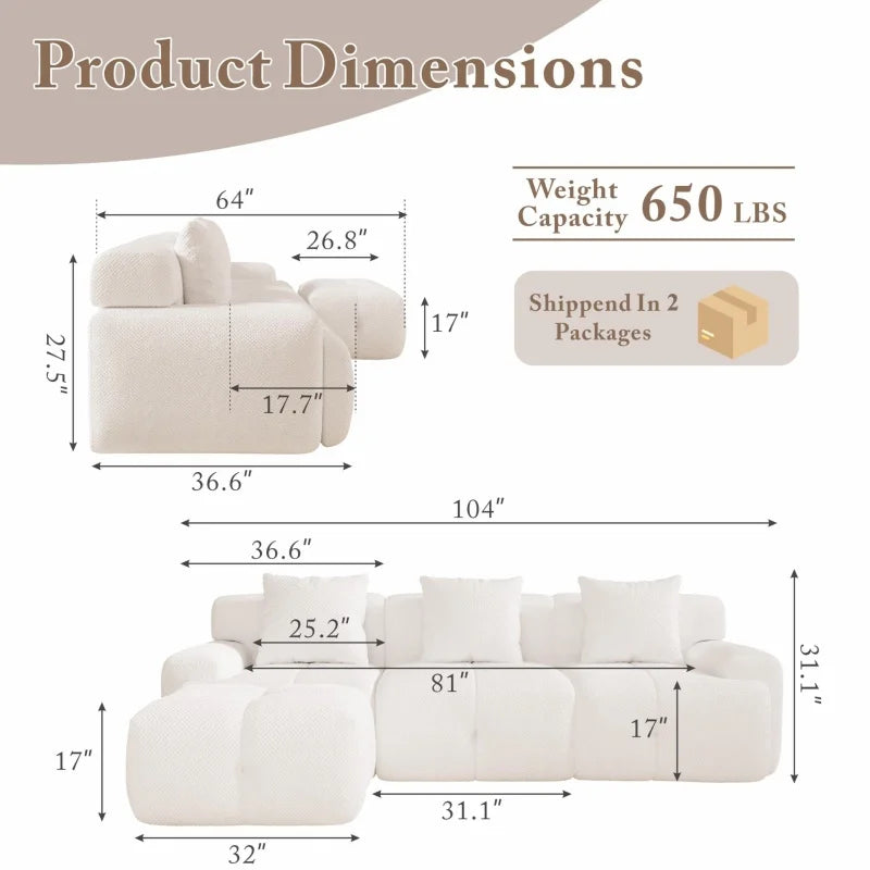 Isolde Modular Cloud Sectional Collection