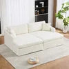 Mireya Chenille Sofa Set with Two Ottomans