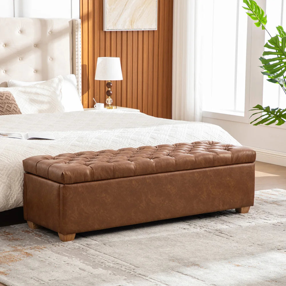 Elvarenae Valenne Tufted Storage Bench