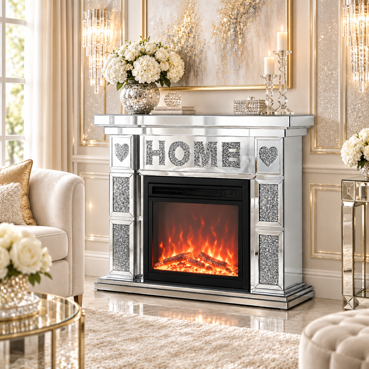 Sparkle HOME Fireplace Mantel