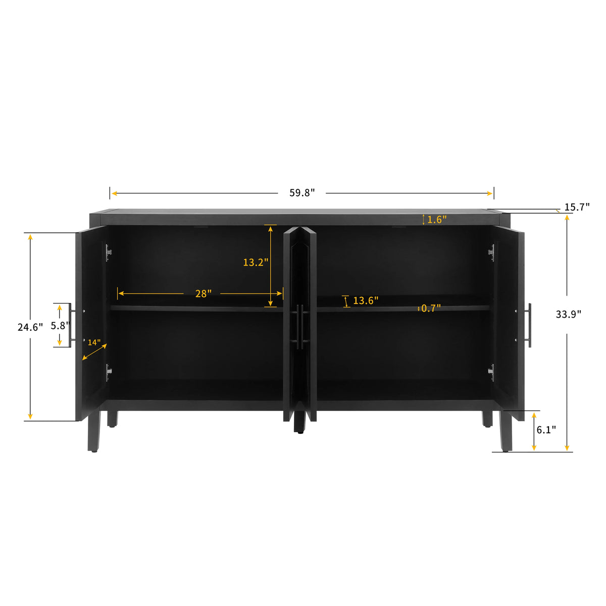 Aubren Four-Door Sideboard