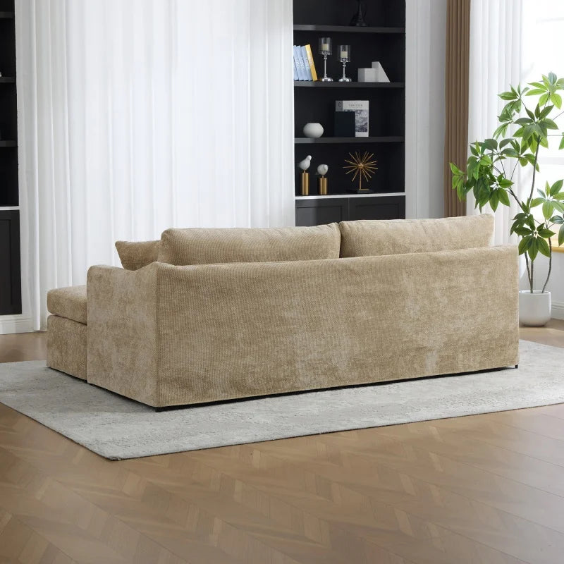 Mireya Chenille Sofa Set with Two Ottomans