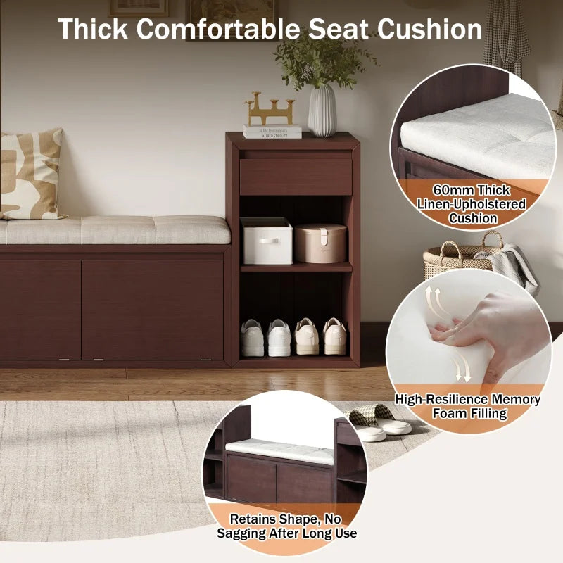 Brielle Shoe Storage Bench