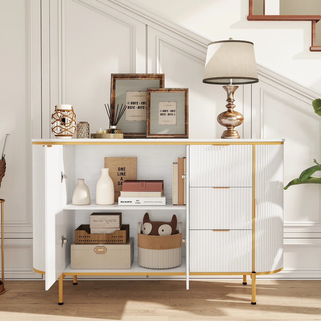 Liora Curved Accent Cabinet