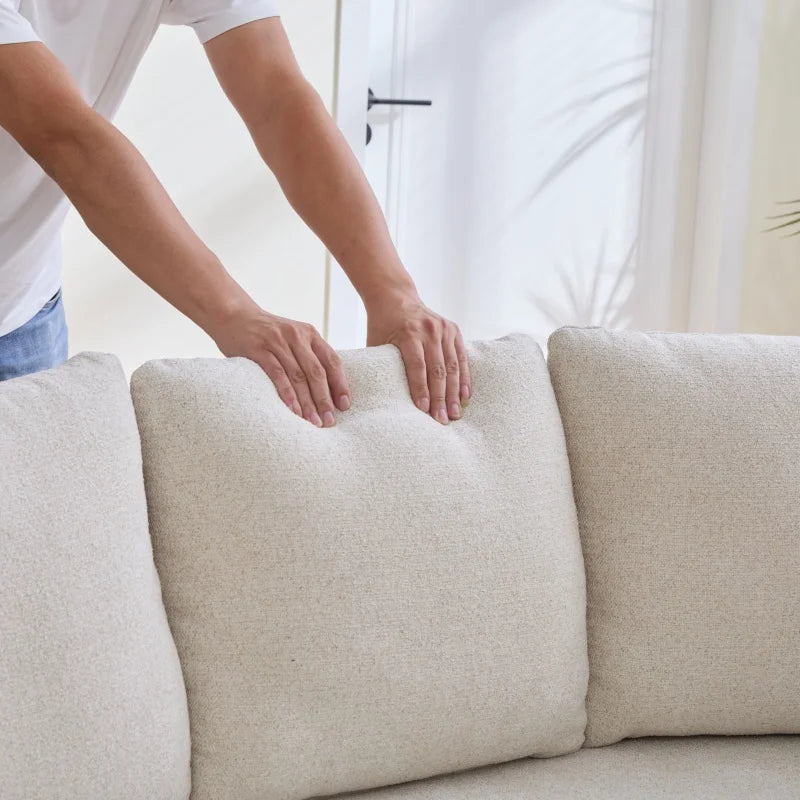 Celeste Curved Chenille Loveseat