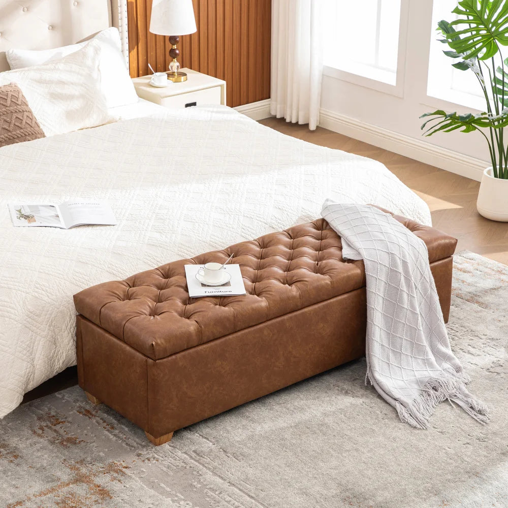 Elvarenae Valenne Tufted Storage Bench