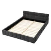 Low-Profile Chenille Platform Bed