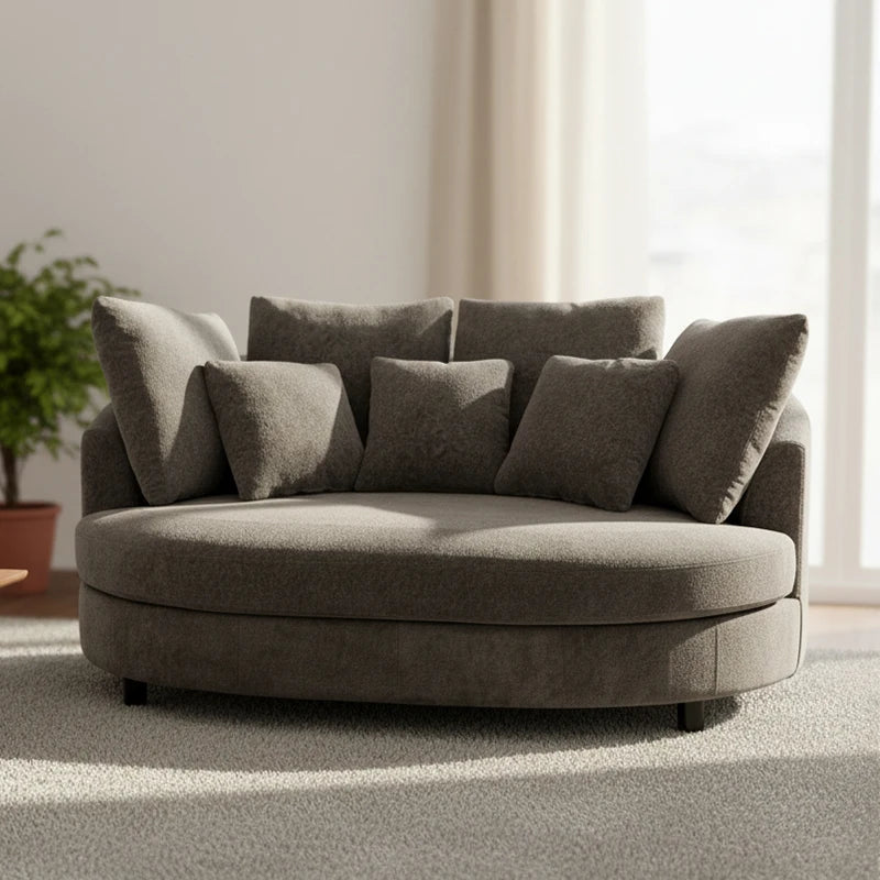 Odette Oversized Chenille Barrel Chair
