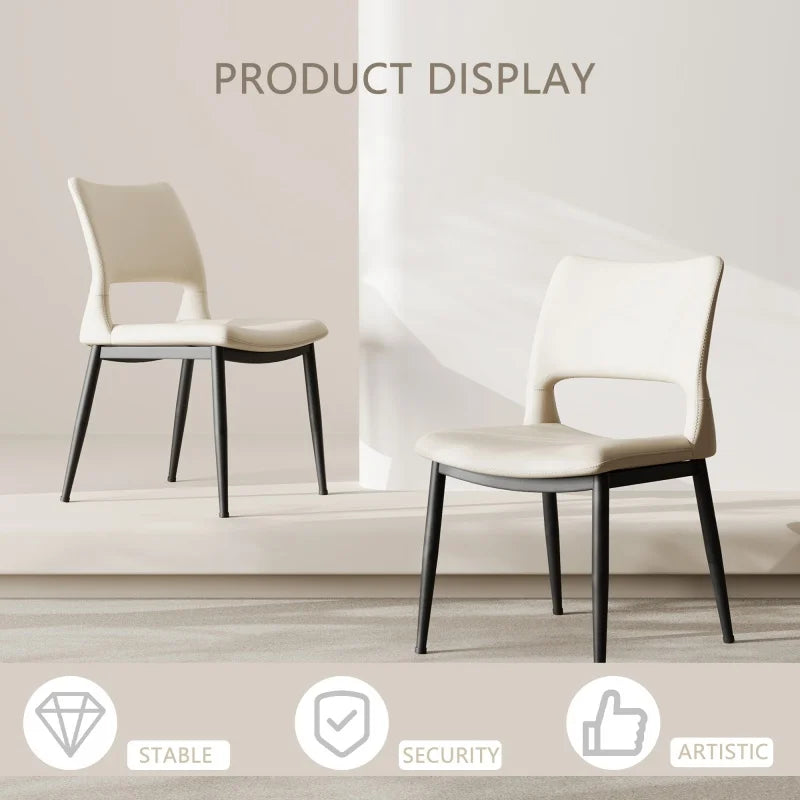 Solenne Minimalist Dining Chairs – Set of 2