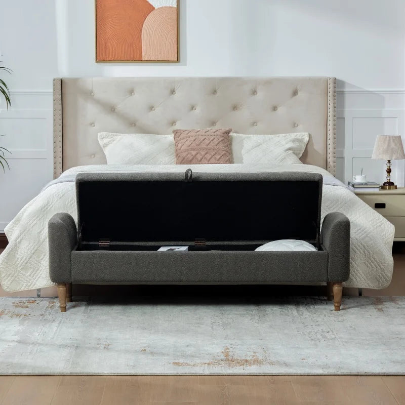 Elvarenae Liselle Upholstered Storage Bench