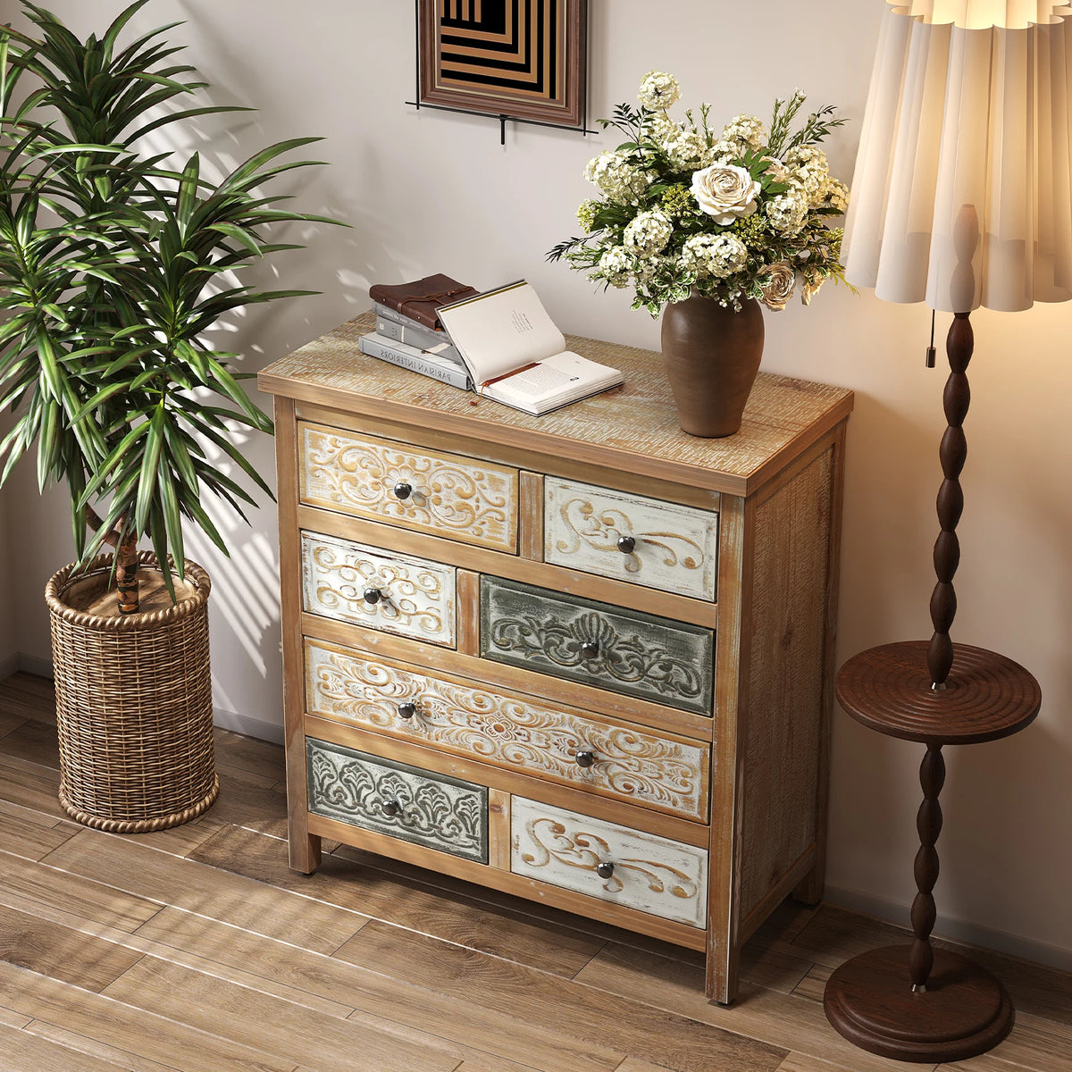 Carved Accent Chest