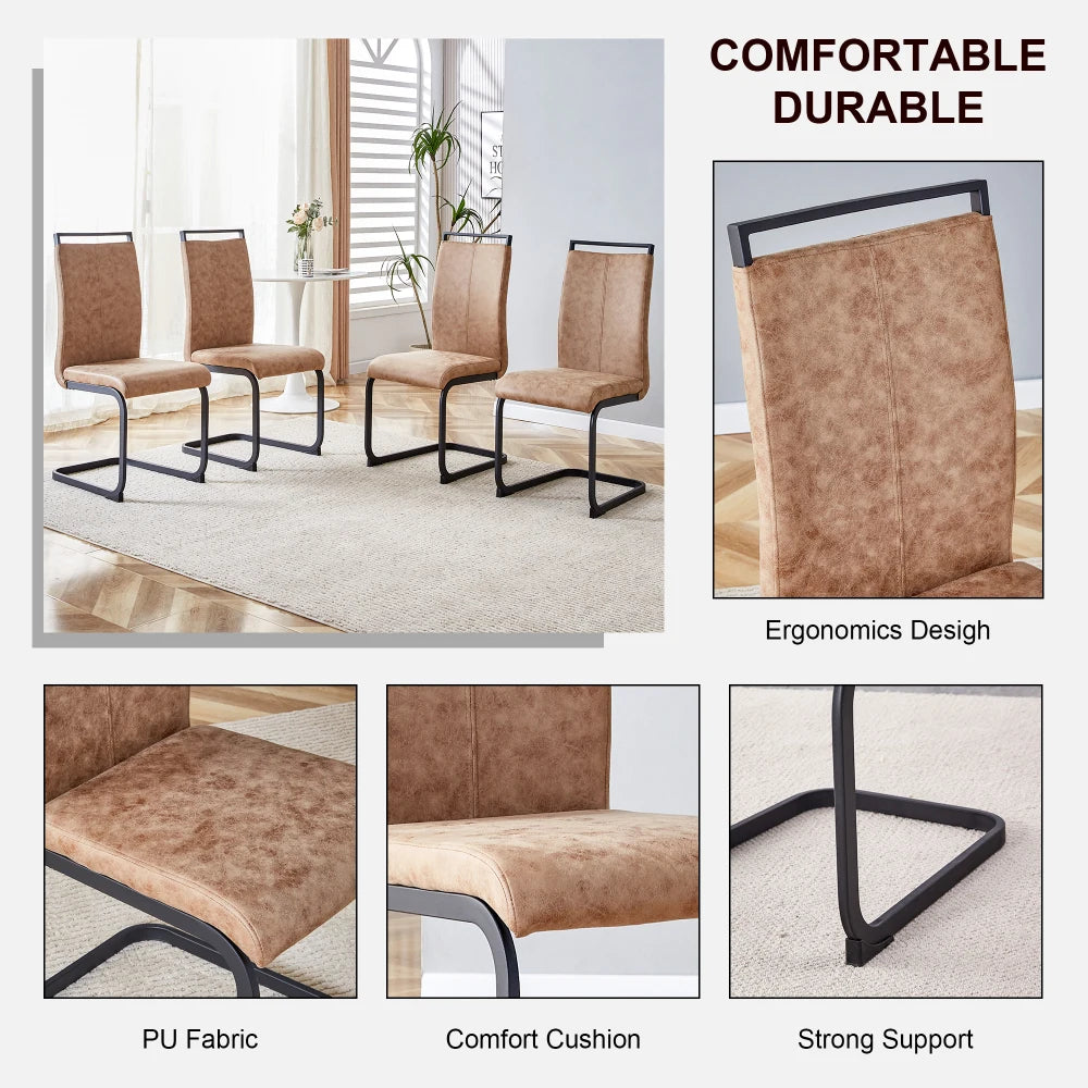 Celine Cane Dining Chairs - Set of 4