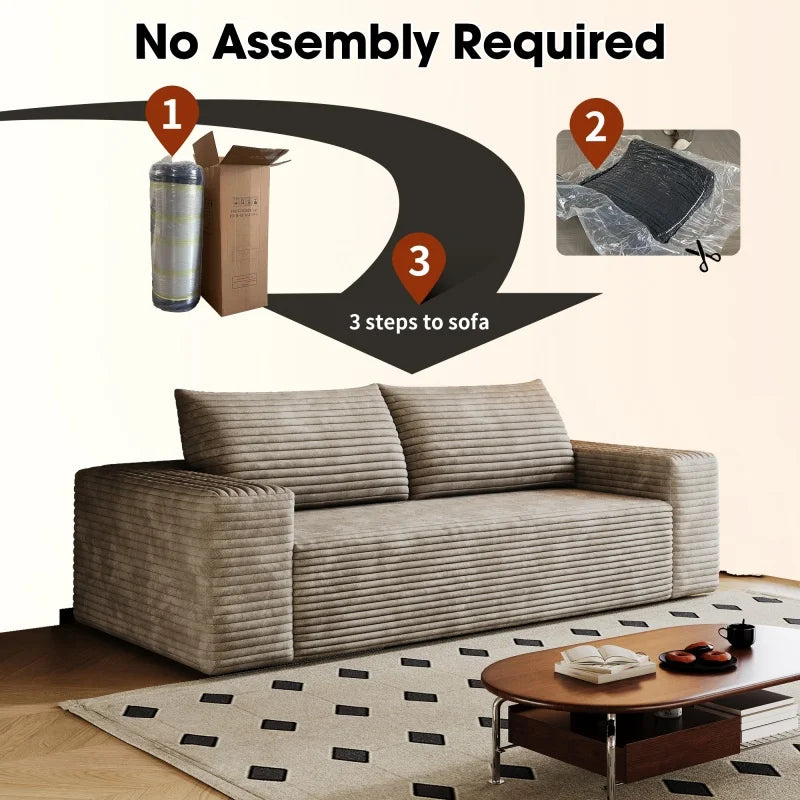 Corin Corduroy Deep-Seat Sofa