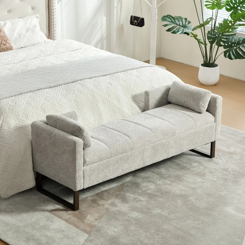Elvarenae Serelle Chenille Storage Bench