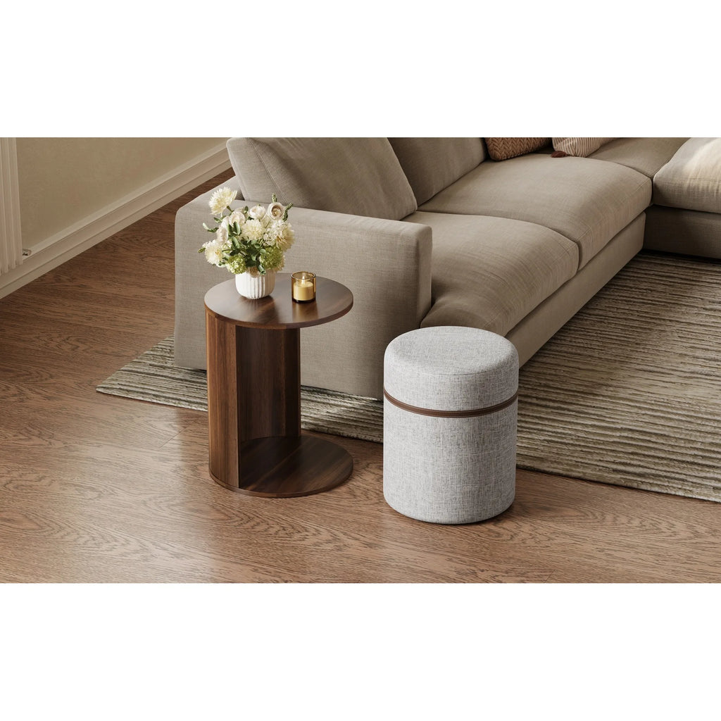 U-Can Pull-out Combo End Table, Multi-use for Living Room Sofa Side