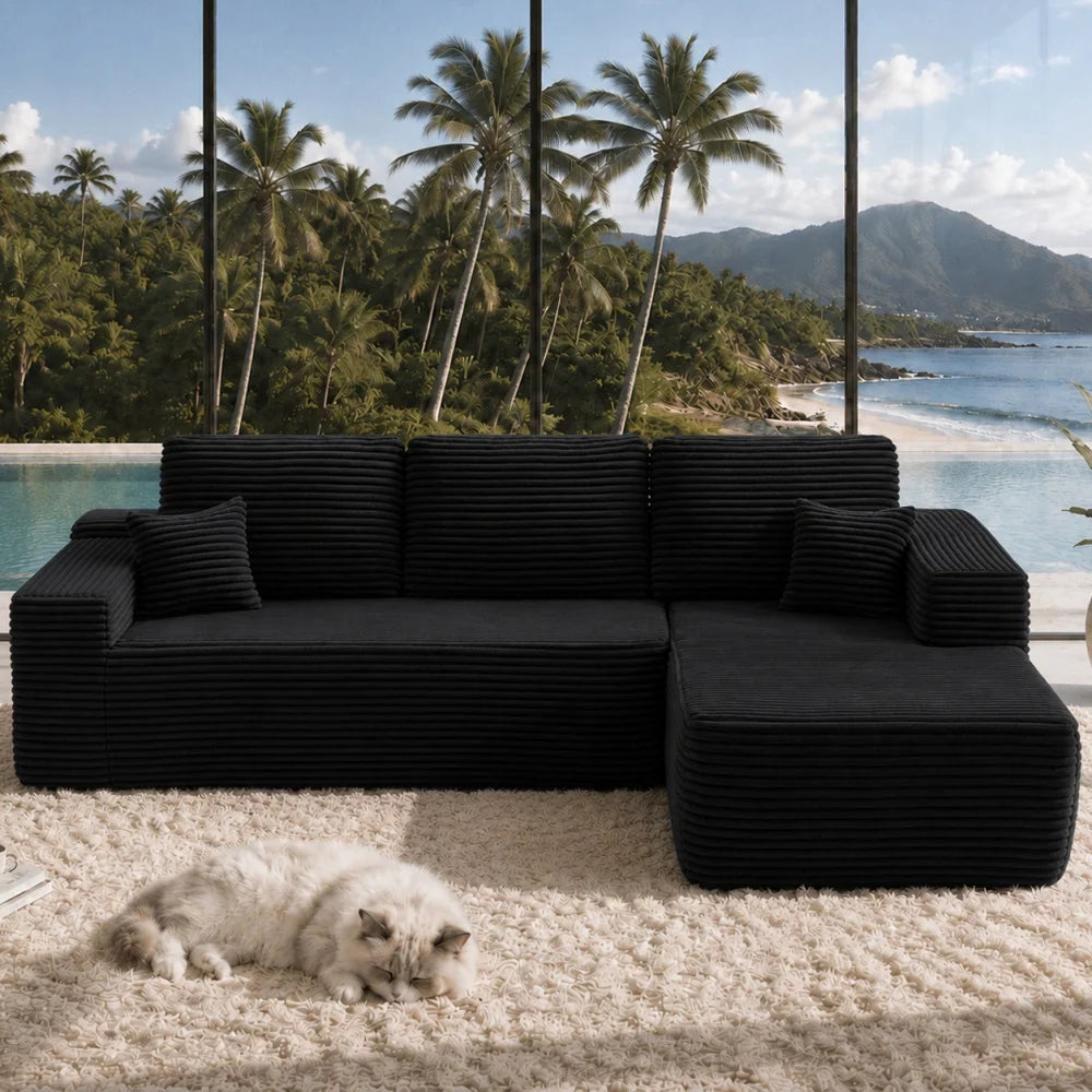 Kael Corduroy Boneless Sectional