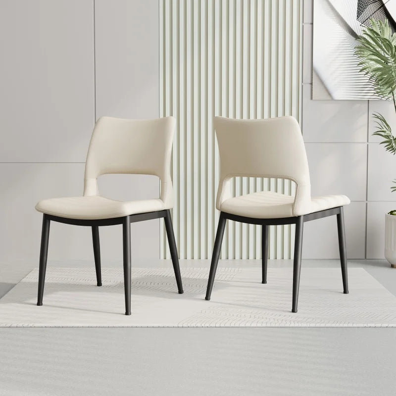 Solenne Minimalist Dining Chairs – Set of 2