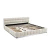 Channel-Tufted Storage Bed