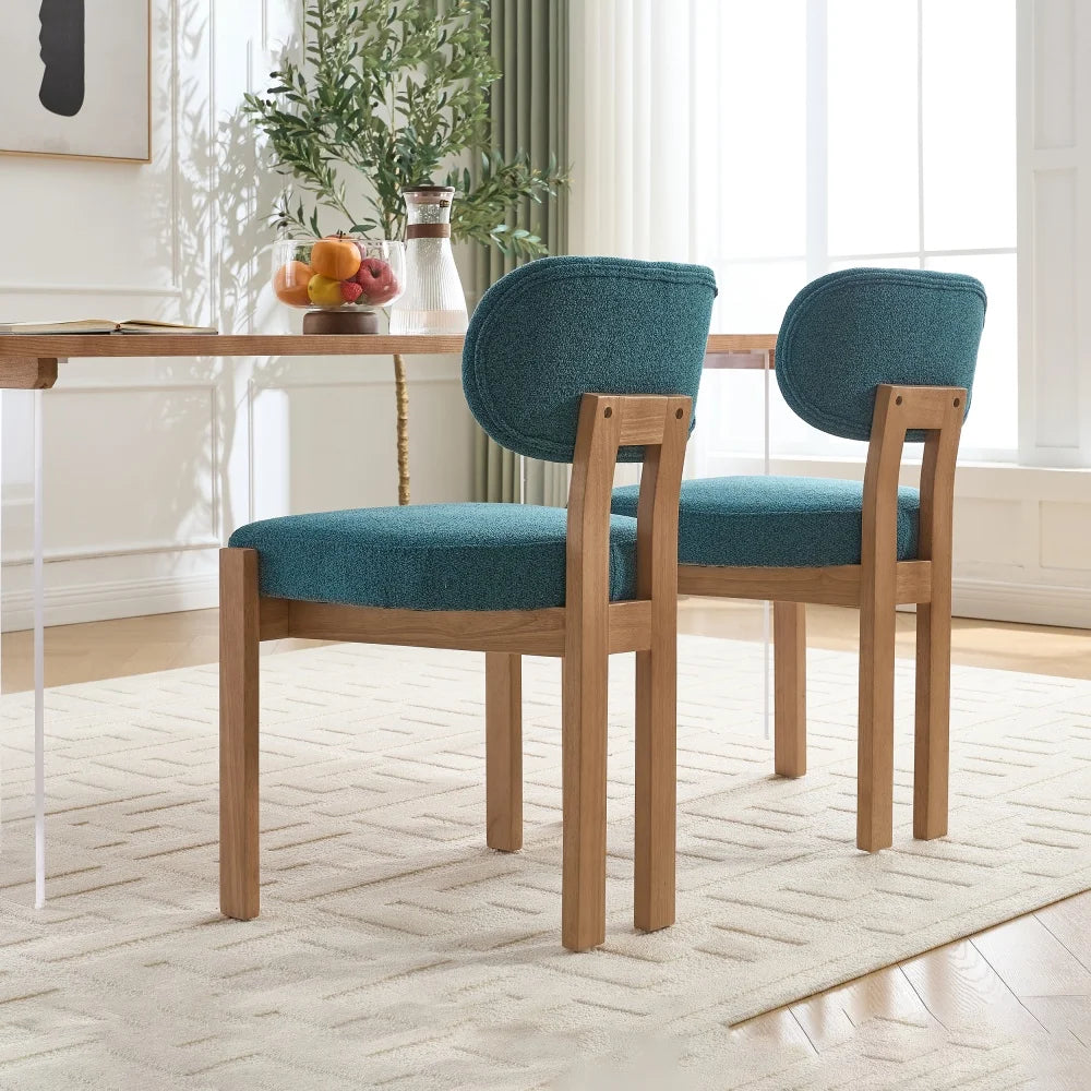 Odette Wood Dining Chairs – Set of 2