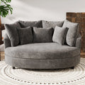 Odette Oversized Chenille Barrel Chair