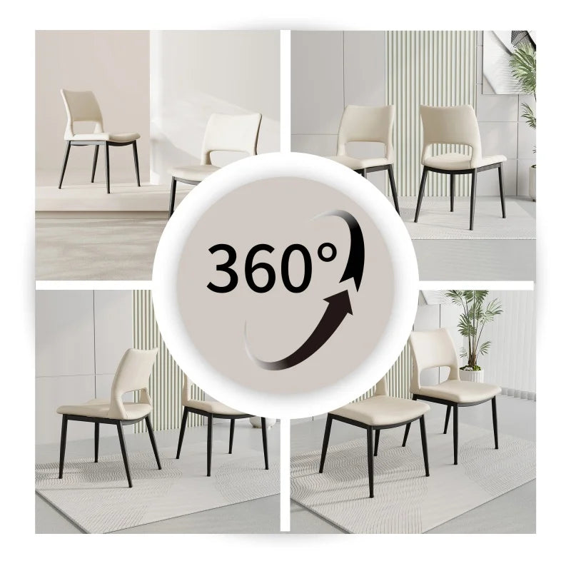 Solenne Minimalist Dining Chairs – Set of 2