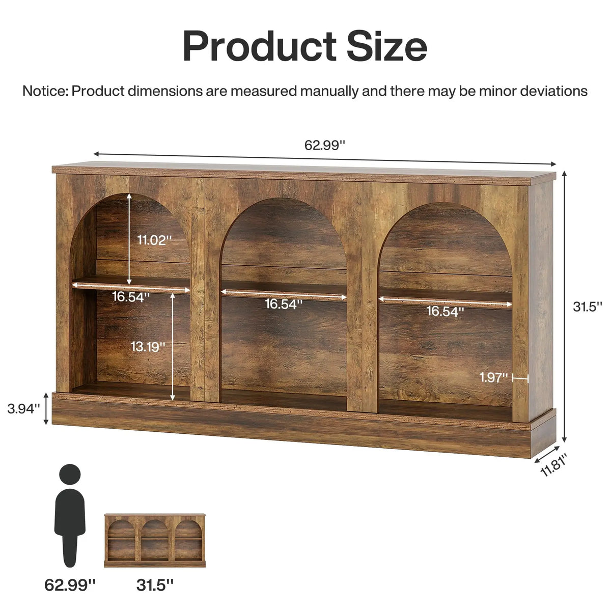 TV Consoles for Living Room, Television Stand for 55/60/65 Inch TV, Farmhouse Media Entertainment Center Stand