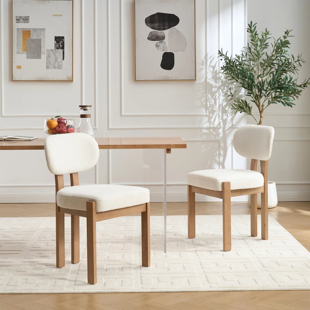 Odette Wood Dining Chairs – Set of 2