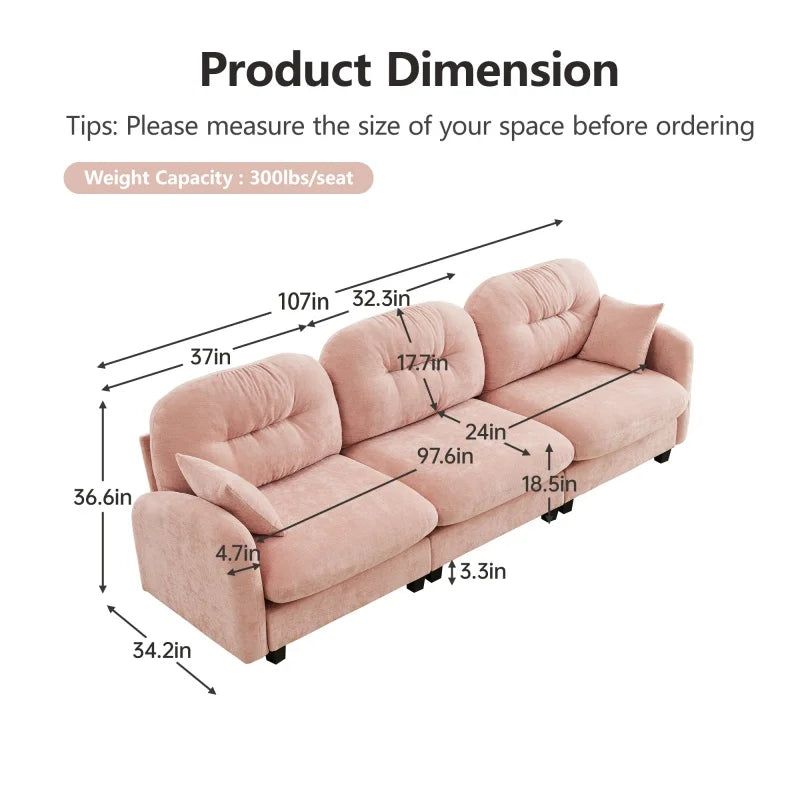Rosalie Chenille Modular Sofa